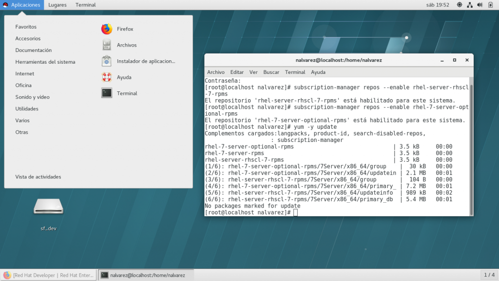 RedHat Linux for developers