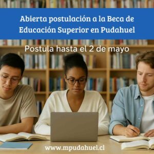 Abierta Postulación a la Beca de Educación Superior en Pudahuel: Postula hasta el 2 de mayo